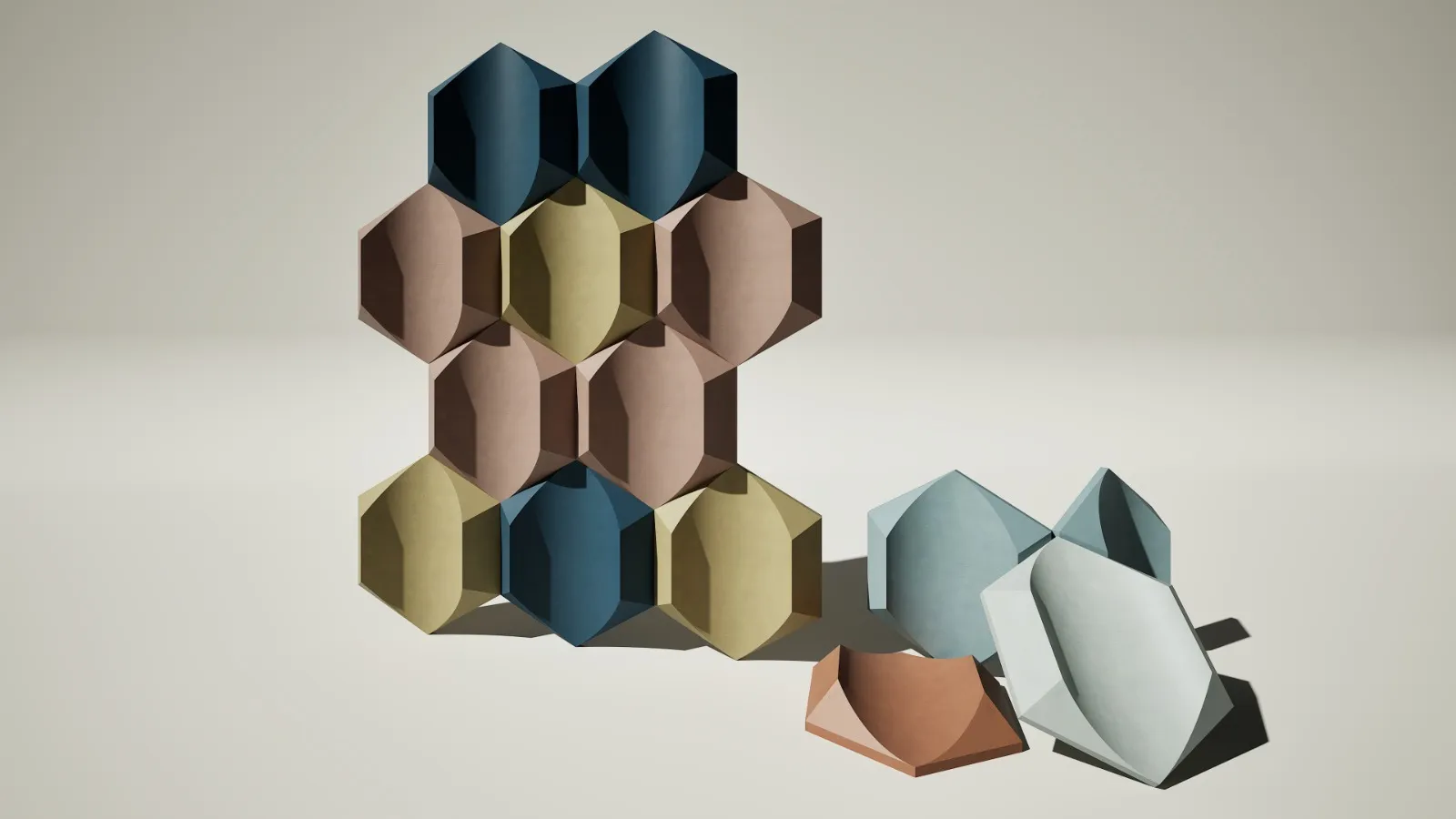 3 Boyutlu Beton Duvar Panelleri